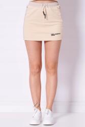 Karl Lagerfeld Mini sport szoknya, bézs, organikus pamut, Size S (A2W12016 1ON)