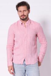 Michael Kors Rózsaszín lenvászon ing Michael Kors, Size S, férfi, 100% len (CS4400H4YT DUSTY ROSE)