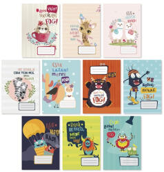 Patria Füzet pd kisalakú 20-32 sima Monsters New