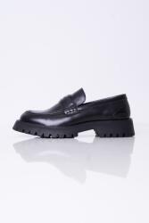Guess Fekete bőr papucs Guess FMTGOR LEA14, Size 45, férfi, 4cm sarok (FMTGOR LEA14 BLACK)