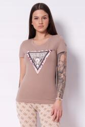 Guess Cheeta Guess barna póló W5RI22 J1314, Size S, 95% pamut, 5% elasztán (W5RI22 J1314 A10L)