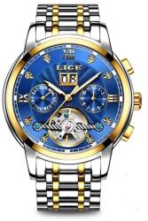 LIGE Ceas barbatesc Mecanic Automatic Clasic Tourbillon Otel inoxidabil Ceas