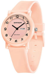SANDA Ceas Copii Sanda 3225 Rose , Design Fashion, Analog, AfiE aj Data, Rezistent la Apa 3ATM Ceas