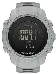NORTH EDGE Ceas sport digital NORTH EDGE Vertico, fibra de carbon, cadran negru, altimetru, barometru, busola, termometru, pedometru, rezistent la apa 50M, barbati, gri Ceas