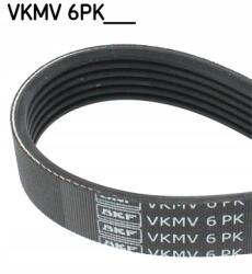 SKF Többhornyú Ékszíj, 6 bordás, 1636mm hosszú