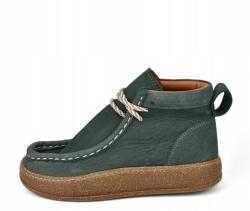 Ravini Női tornacipő, természetes bőr nubuk, zöld, Size 36 (241520/KN)