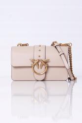 PINKO Bézs bőr kézitáska, Love Mini St CL Pinko, valódi bőr (105856 A0F1 C50Q)