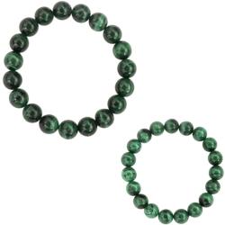  Bratara din Malachit - Diametru 56 mm - Piatra pentru Protectie Zilnica - 10, 5-12, 5 mm - 1 Buc