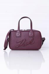 KARL LAGERFELD Bordó Skuare Bauletto táska Grainy Karl Lagerfeld A4W30047 Egy méret (A4W30047 548)