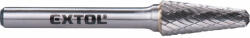 Extol Keményfém maró (turbómaró) 10x25 mm, 6 mm szár, kúpos / kerek, keresztfogazás (8703784)
