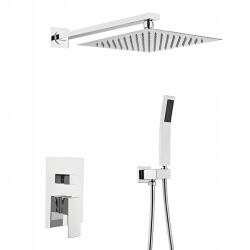 Inea falsík alatti zuhanyszett, króm, nagy esőztetővel, 25cm (ZESTAW PODTYNKOWY PRYSZNICOWY CHROM)