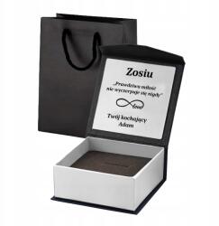  Szürke Ékszertartó doboz, kézitáska, gravírozható, 7cm magas