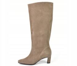 GAMIS Női csizma, természetes bőr velúr, bézs, Size 38, GAMIS (8052/BW)