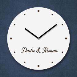 DUBLEZ Személyre szabott fa óra nevekkel | DUBLEZ