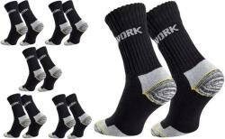  Munkavédelmi Zokni, 6x, erősített, frottír, 39-42, 65% pamut