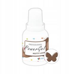 Food Colours Nutty Love Power Gel, mahagóni barna, 20g, cukormasszákhoz, marcipánhoz (PG-181)