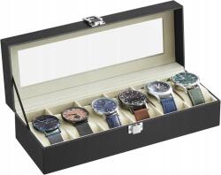 SONGMICS Doboz Ékszertartó Szervező Tok 6 Órához Ajándék (6b)