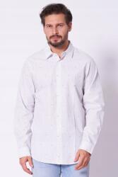 Giorgio Armani Fehér csíkos pamut ing Armani Exchange XM000719 AF132061 L, férfi, 100% pamut (XM000719 AF132061 STRIPE)