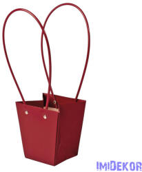  Virág táska 12(h) x 12(sz) x 12.5(m) cm - Bordó