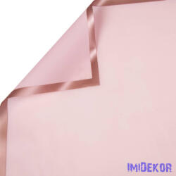  Rose gold keretes fólia ív 58x58cm 20db/cs - Halvány rózsaszín