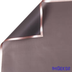  Rose gold keretes fólia ív 58x58cm 20db/cs - Sötét szürke