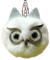  Baglyos Kulcstartó Fehér