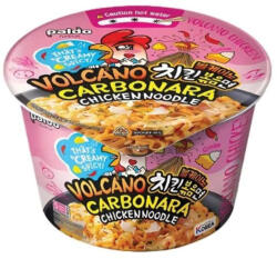  Paldo Volcano Carbonara Chicken Noodle csípős csirkés instant carbonara tálban 105g