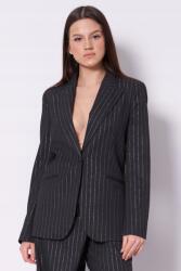 Karl Lagerfeld Szürke blézer, gyapjúkeverék, női, oversize, 2025 tavasz/nyár (A1W14025 251)