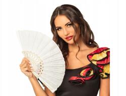 Boland Legyező, fehér, arany mintával, 25cm (8712026005083)