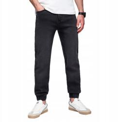 Ombre Férfi farmer Jogger nadrág klasszikus fekete V3 OM-PADJ-0265 méret L (167483)