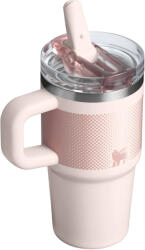 STANLEY Pahar Termos cu pai pliabil Quencher ProTour Flip Straw Tumbler Stanley, 0.59l, Rose Quartz Fade ST10-12484-096