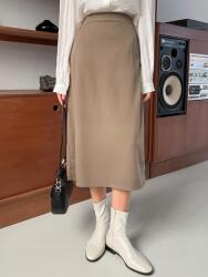 Dazy KC63222 Dazy Bézs MIDI Szoknya Magas Derekú (46) 44