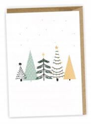 Cardie Karácsonyi Képeslap, Karácsonyfa, Öko Boríték (K079)
