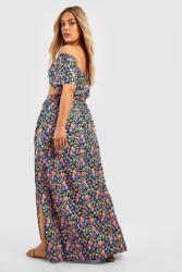 Boohoo Maxi Szoknya, virágmintás, Size 44, 100% poliészter