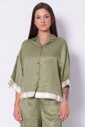 KARL LAGERFELD zöld ing, viszkóz, 40 It, 2025 tavasz/nyár (A2W11037 1LB)