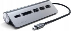 Satechi USB-C Hub, Micro/SD kártyaolvasó, dokkoló állomás (SATST-TCHCRMGPARTSPL)