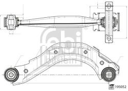 Febi Bilstein Brat, suspensie roata FEBI BILSTEIN 195148 (195148)