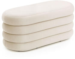 AKORD PUFFO Tárolós Pufa Welur Krémszínű Nyitható (PUPUFFO-CR)