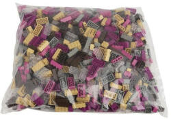 Q-BRICKS 1000db-os Építőkocka Készlet - Vegyes Színek, Alapkockák