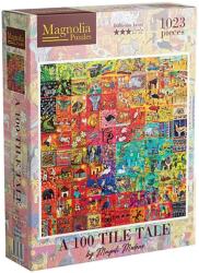 Magnolia Puzzle Magnolia din 1023 piese - Colaj colorat (4101) Puzzle