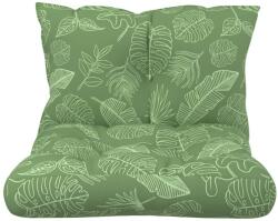 vidaXL raklapos párnakészlet, 2 db, levélmintás, oxford szövet, 2, 1 kg (360853)