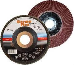 GERMAFLEX Lamellás Csiszolókorong Döntött 125x22, 2 mm P100 (N41B125-100) (N41B125-100)