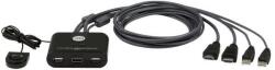 ATEN Превключвател kvm aten cs22hf, Дву портов usb hdmi (aten-cs22hf) - hits