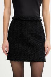 BOSS szoknya gyapjú keverékből - fekete 42