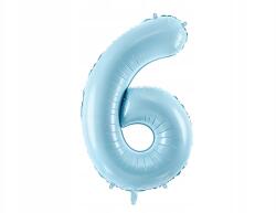 Party Deco Fólia lufi, Size 6, 86cm, világos kék, héliummal is