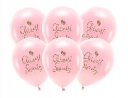 Party Deco keresztelő lufik, 33cm, rózsaszín, 6 db