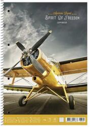 Shkolyaryk Publishing House Spirálfüzet, A4, kockás, 80 lap, SHKOLYARYK "Spirit of Freedom", vegyes (A4-080-6710K) - tonerpiac