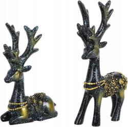  Figura Szarvas Autóba, Karácsonyi Asztali Dekoráció, Szobor (x001qziir3)