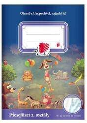 ICO Olvasónapló, tűzött, A5, 32 lap, 2. osztály, ICO "Süni Mesefüzet (7500130003)