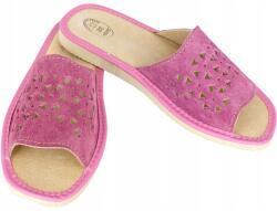 Baffiks Topánka, velúr, női, papucs, otthoni, rózsaszín, bőr (D01a)